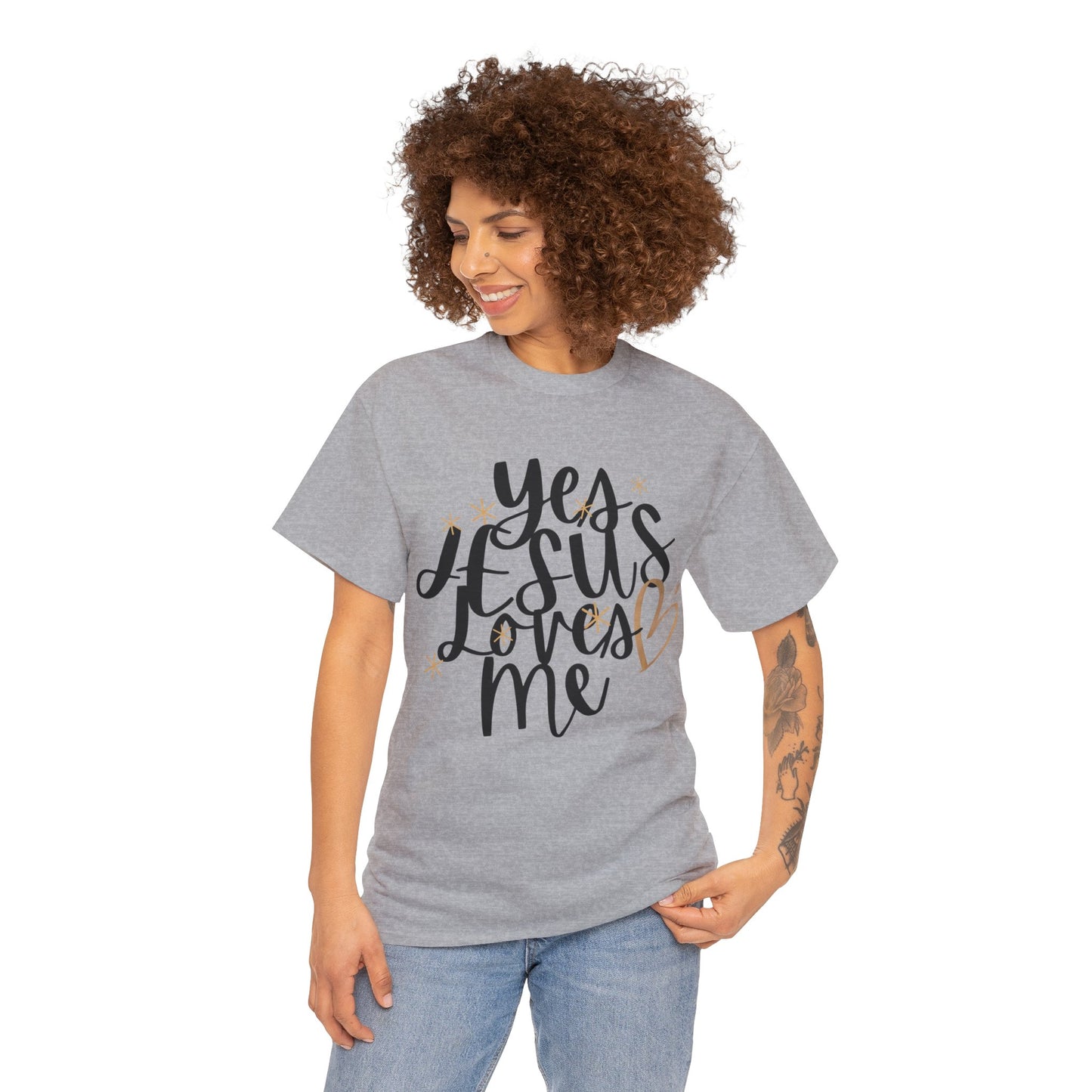 Yes, Jesus loves me Heavy Cotton Tee