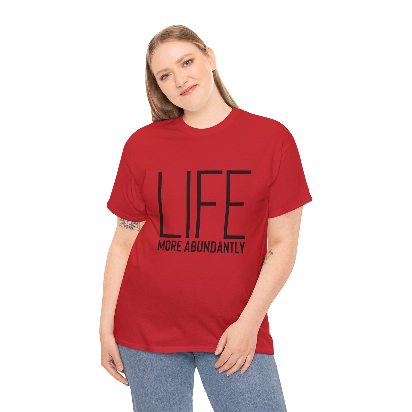 Life More Abundantly Heavy Cotton Tee