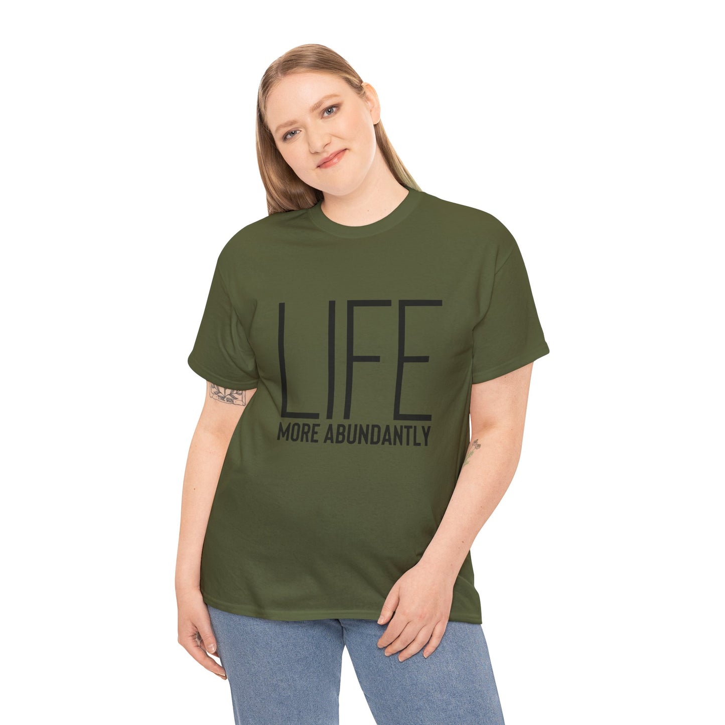 Life More Abundantly Heavy Cotton Tee