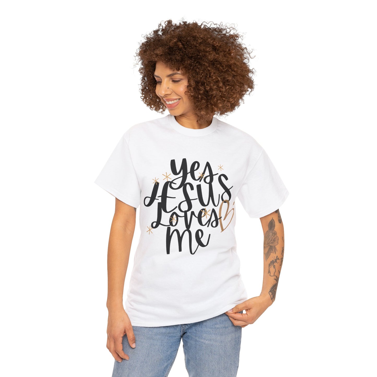 Yes, Jesus loves me Heavy Cotton Tee