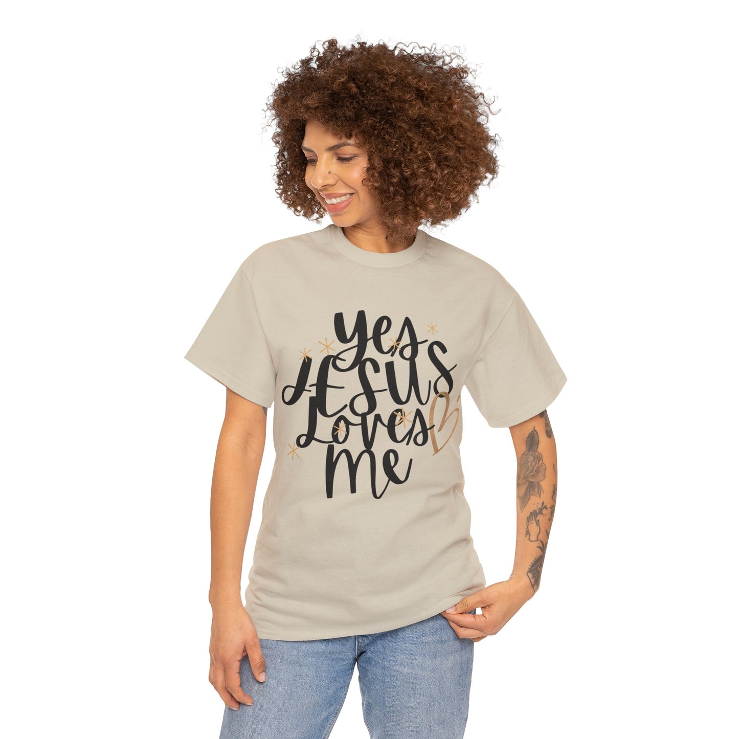 Yes, Jesus loves me Heavy Cotton Tee