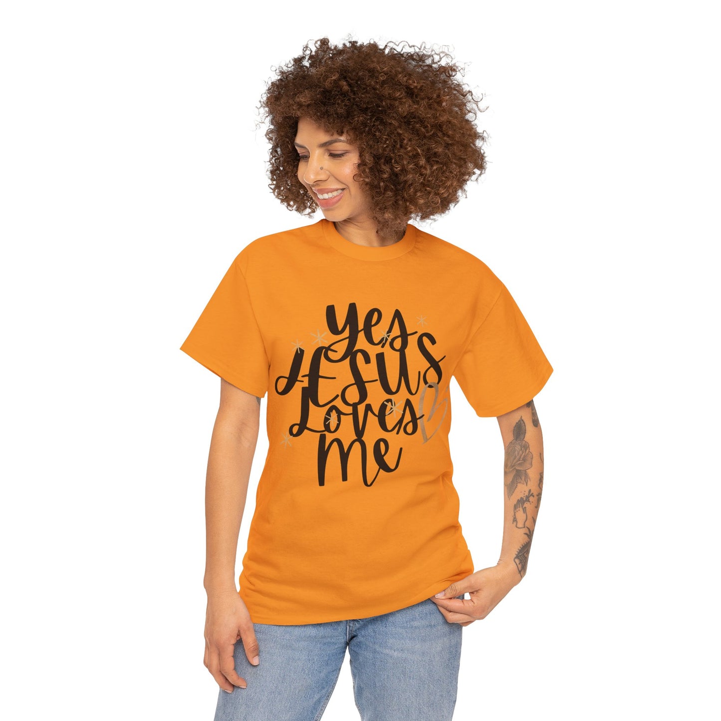 Yes, Jesus loves me Heavy Cotton Tee