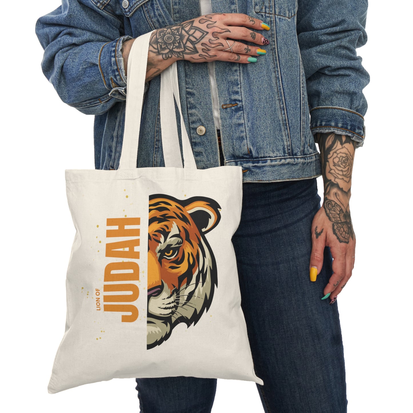 Lion of Judah Natural Tote Bag