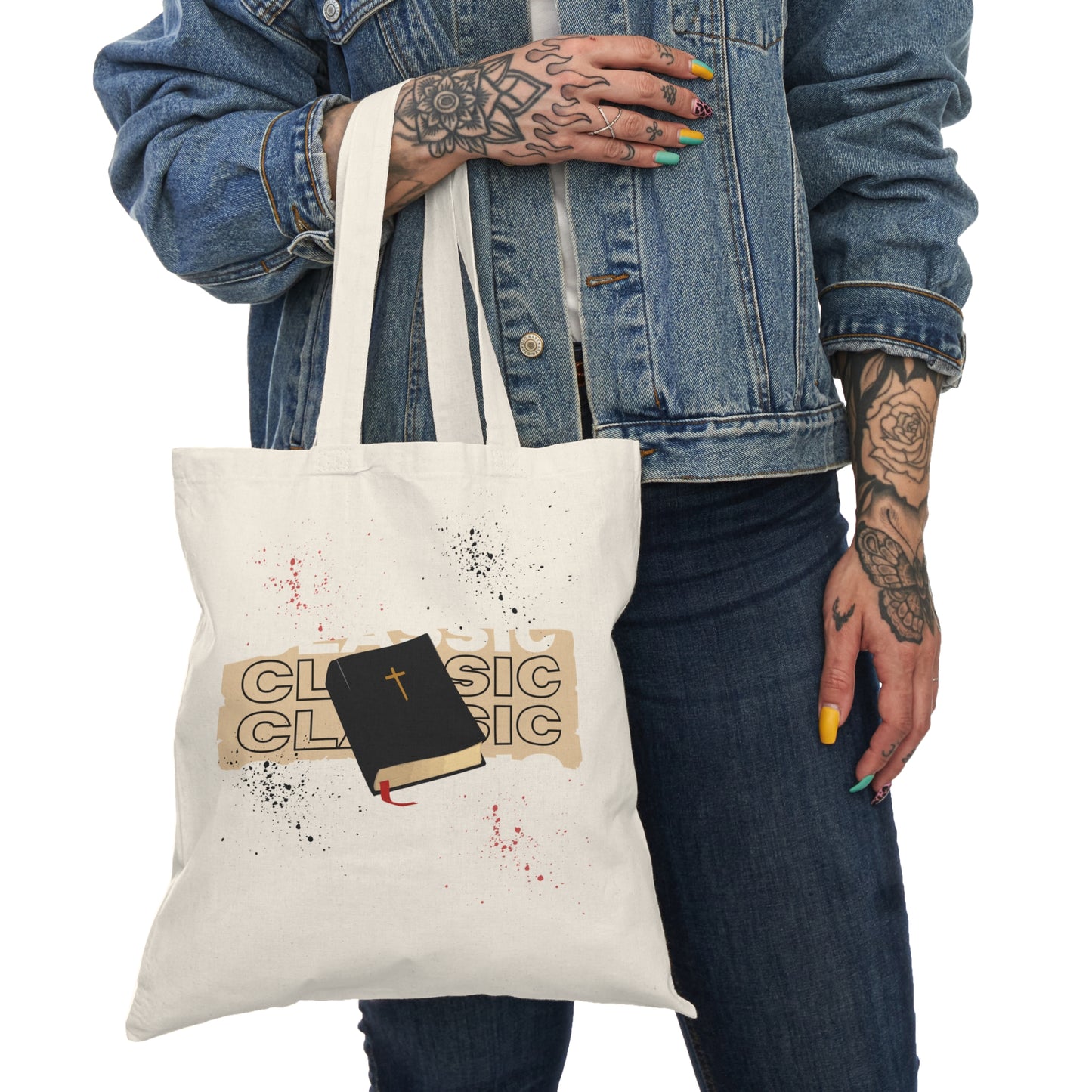 Classic Bible Natural Tote Bag