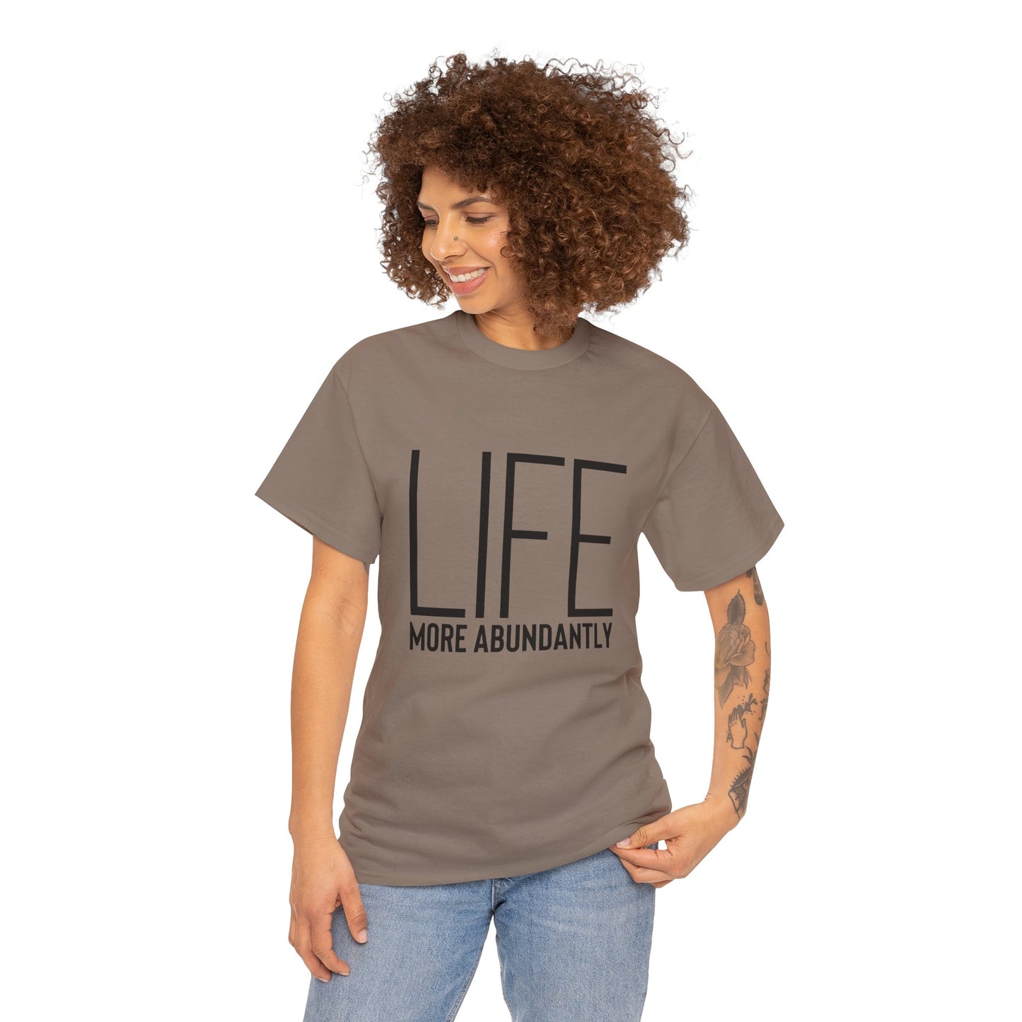 Life More Abundantly Heavy Cotton Tee