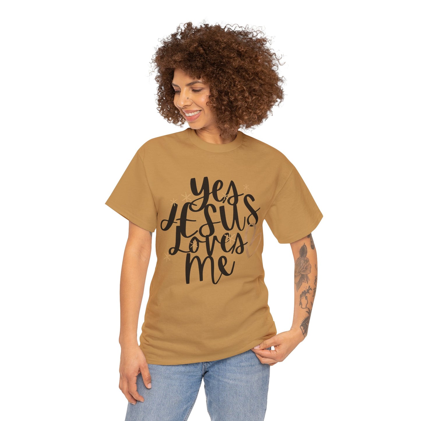 Yes, Jesus loves me Heavy Cotton Tee