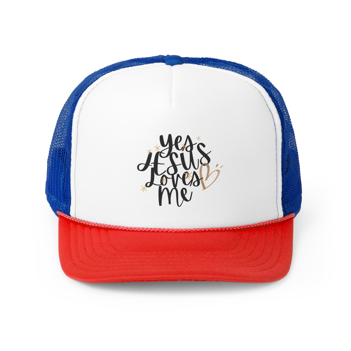 Yes, Jesus loves me Trucker Hat