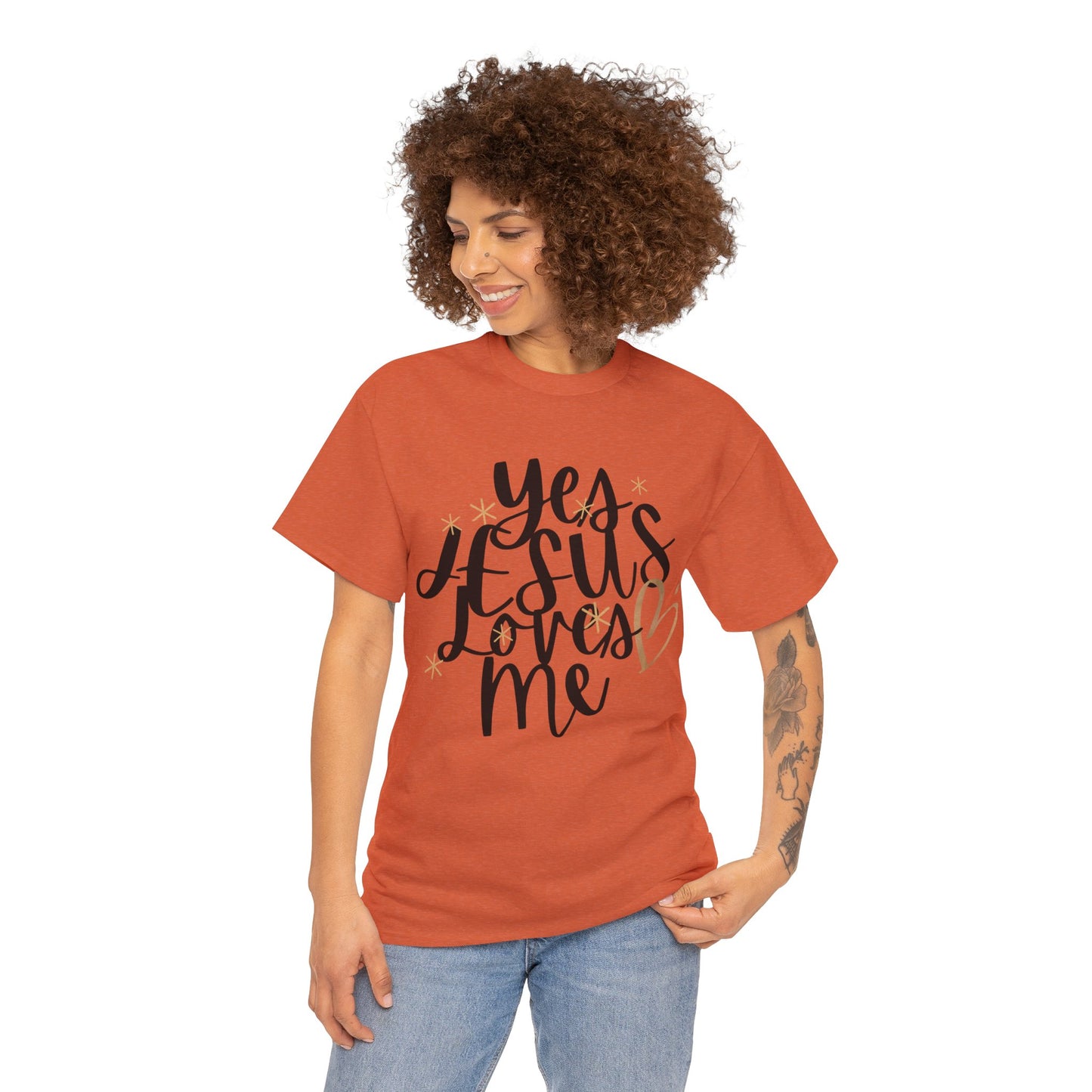 Yes, Jesus loves me Heavy Cotton Tee