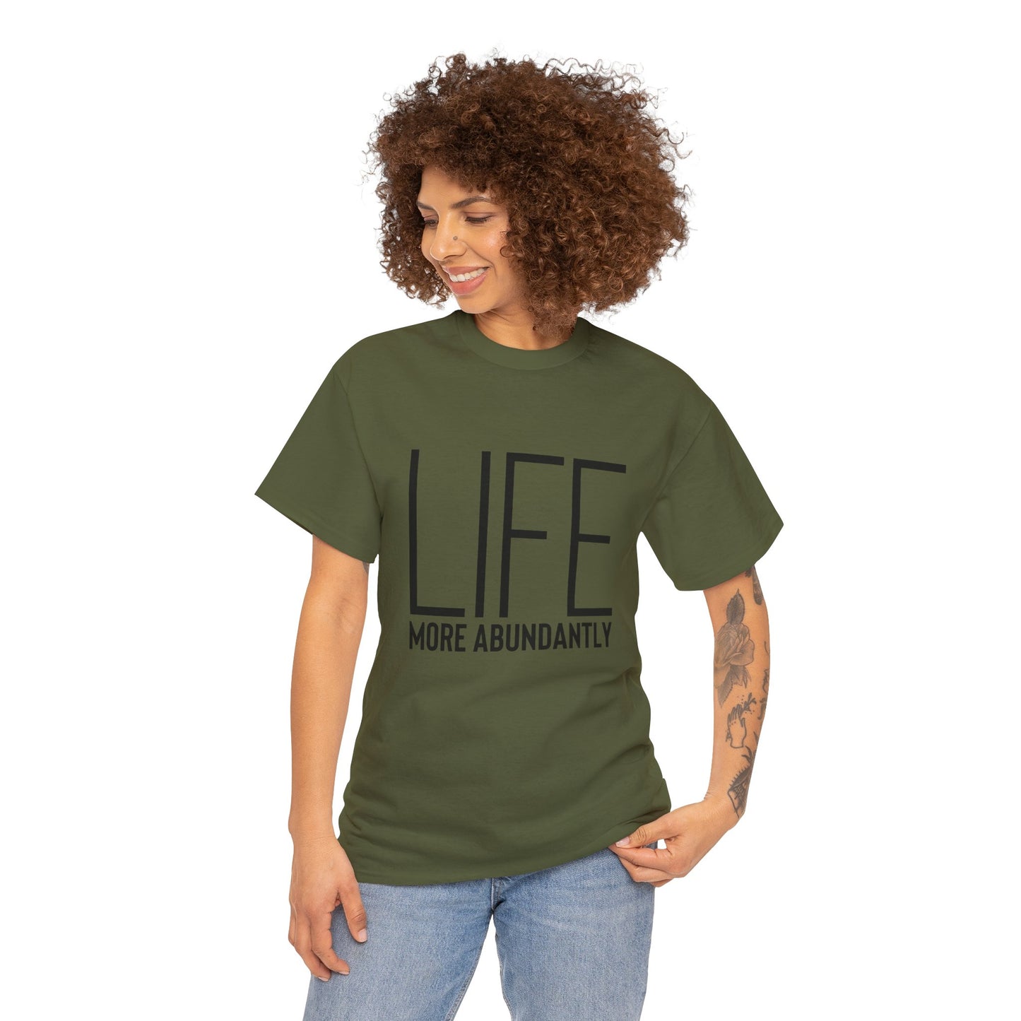 Life More Abundantly Heavy Cotton Tee