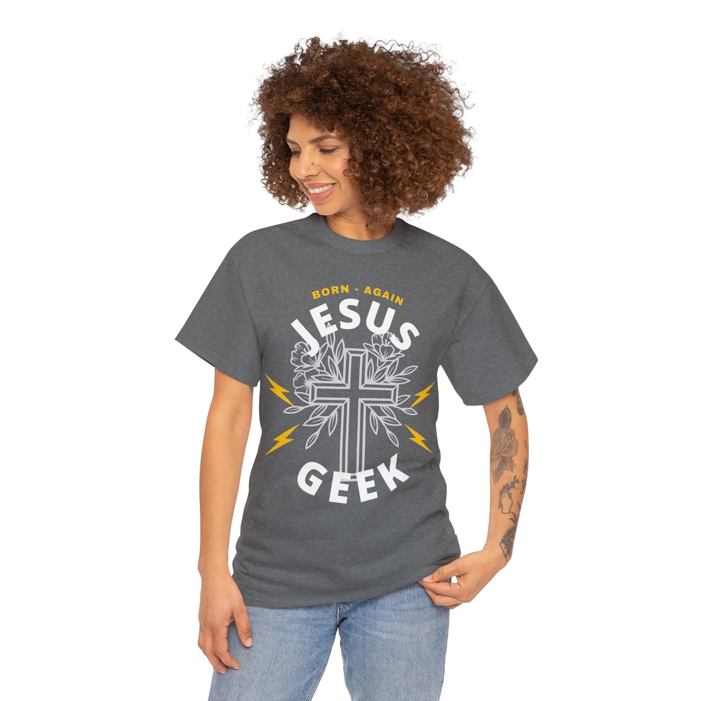 Jesus Geek Unisex Heavy Cotton Tee