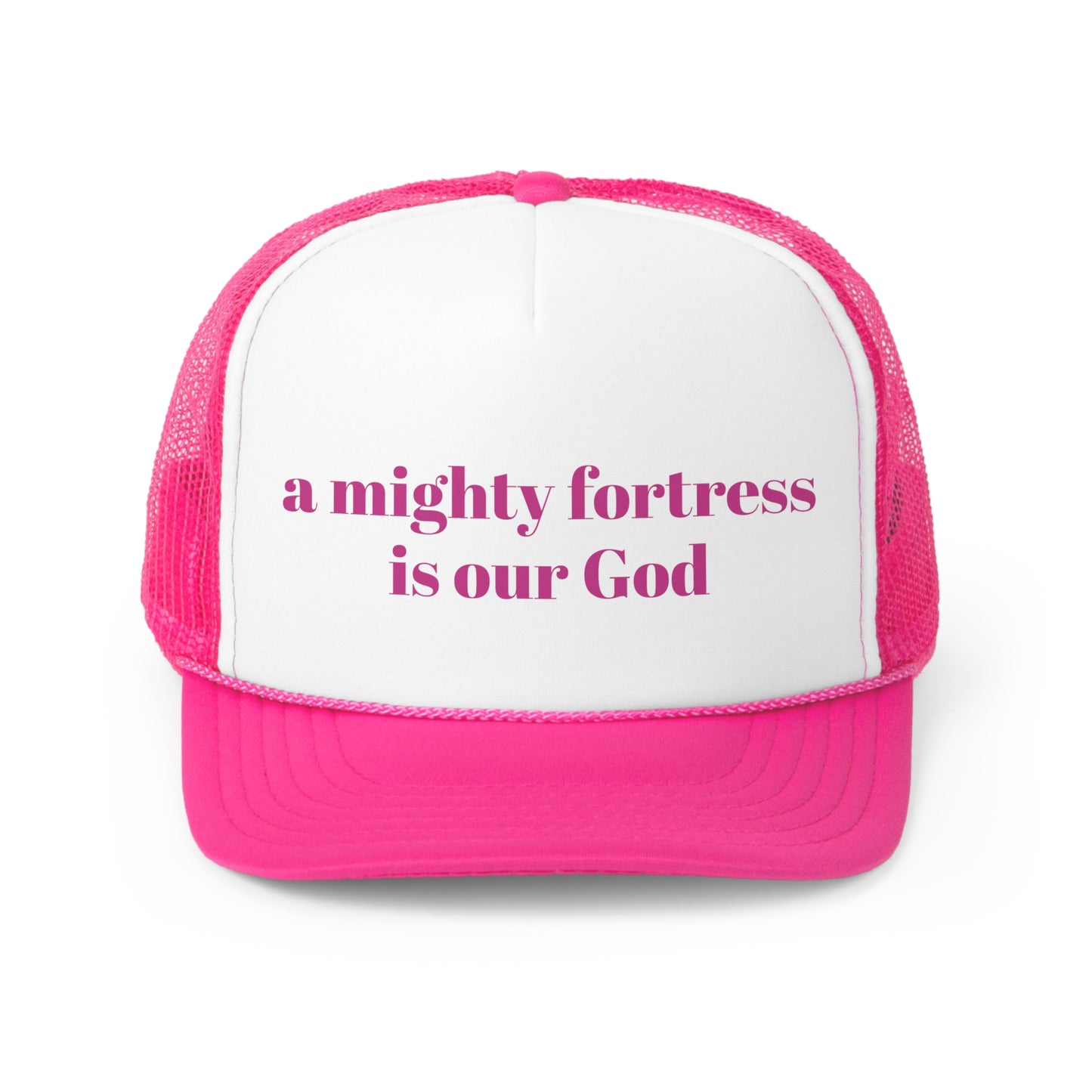 a mighty fortress is our God Trucker Hymn Hat