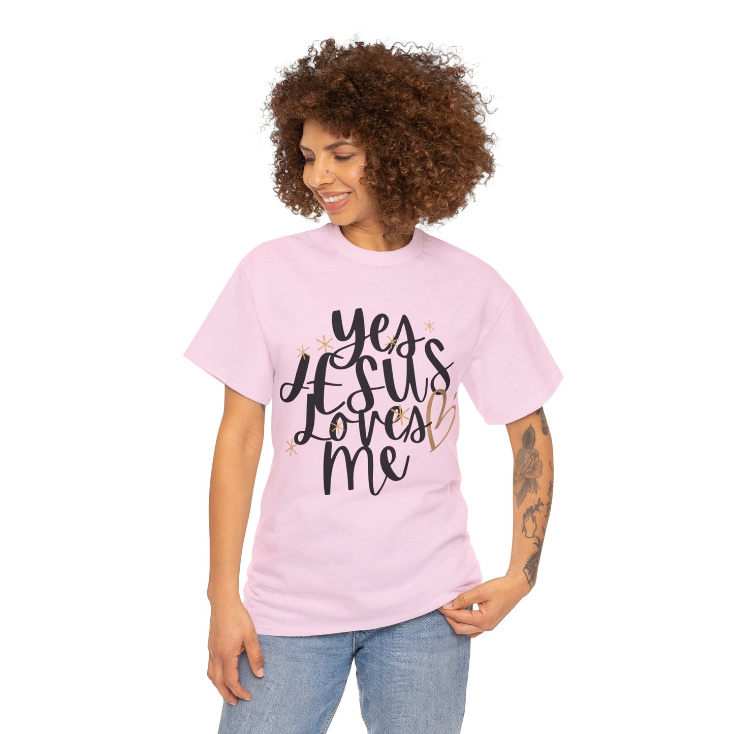 Yes, Jesus loves me Heavy Cotton Tee